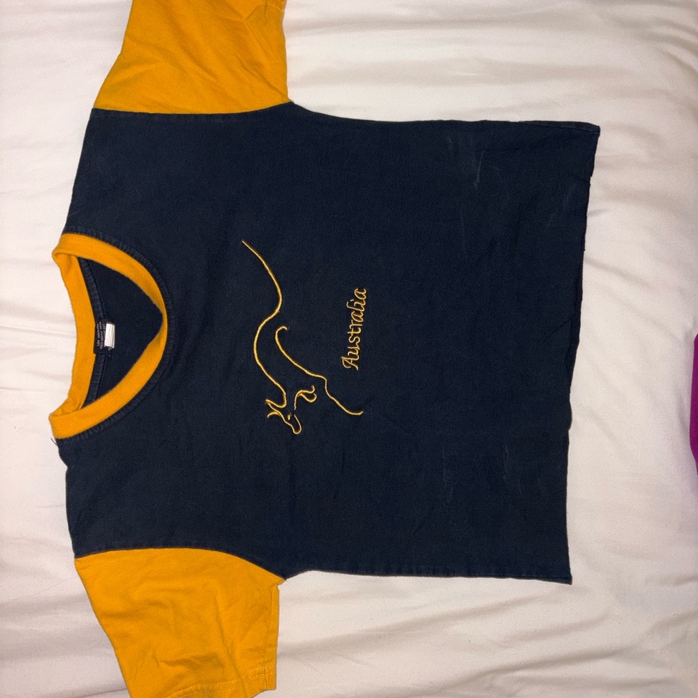 Australia Kids' Navy and Yellow T-Shirt
